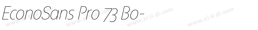 EconoSans Pro 73 Bo字体转换